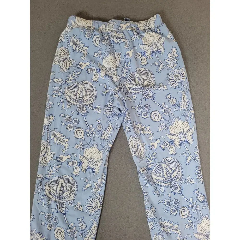 Target x Roller Rabbit - Women's Floral Vines Pajama Set Blue Size XS NWT - Picture 6 of 11